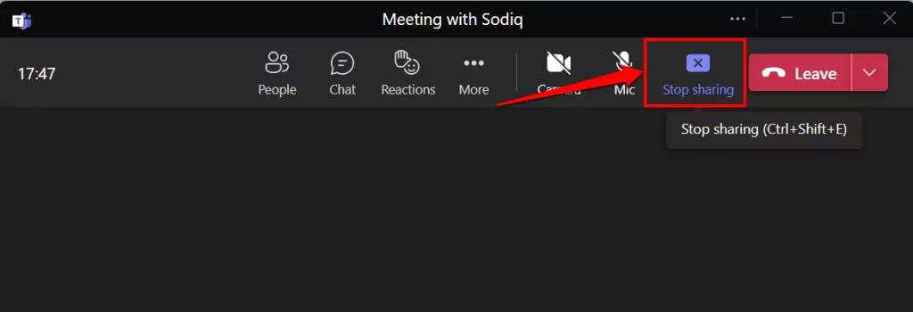 cách chia sẻ màn hình của bạn trong Microsoft-teams-27-nén - Help Desk Geek Cách chia sẻ màn hình của bạn trong Microsoft Teams hình 27