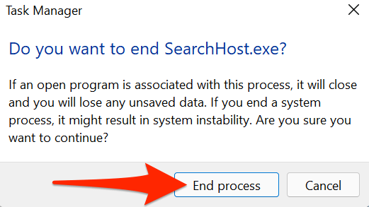 7-search-process-promp - Help Desk Geek Tìm kiếm Windows 11 không hoạt động? Hãy thử 10 cách khắc phục này ảnh 7