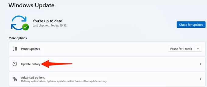9-windows-update-history - Bộ phận trợ giúp Geek Tìm kiếm Windows 11 không hoạt động? Hãy thử 10 cách khắc phục này Ảnh 10