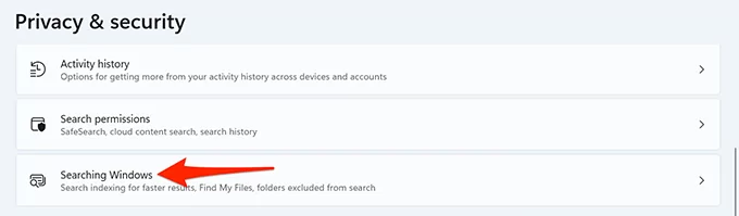 14-windows-search-settings-1 - Bộ phận trợ giúp Geek Tìm kiếm Windows 11 không hoạt động? Hãy thử 10 cách khắc phục này ảnh 23