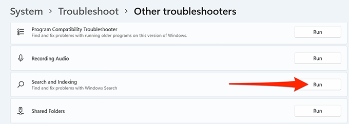 Trình khắc phục sự cố 28-run-search - Help Desk Geek Tìm kiếm Windows 11 không hoạt động? Hãy thử 10 cách khắc phục này ảnh 32