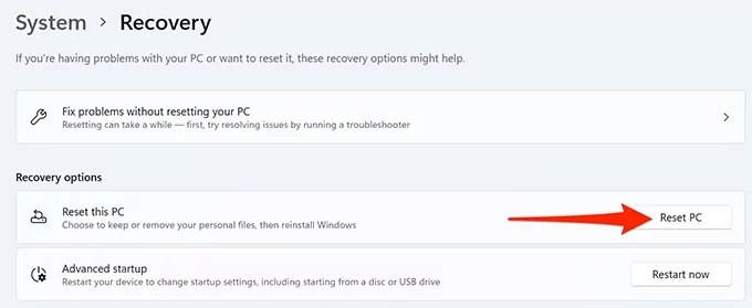 34-reset-windows-pc - Bộ phận trợ giúp Geek Tìm kiếm Windows 11 không hoạt động? Hãy thử 10 cách khắc phục này ảnh 38
