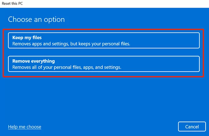 35-windows-reset-option - Help Desk Geek Tìm kiếm Windows 11 không hoạt động? Hãy thử 10 cách khắc phục này ảnh 39
