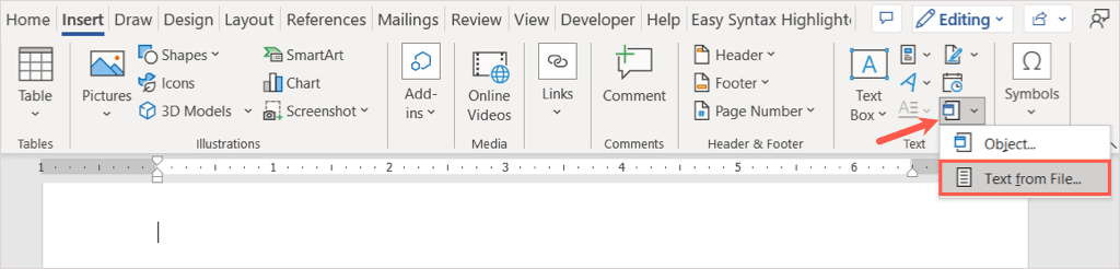 cách chèn một từ-tài liệu vào một từ khác-tài liệu-12 được nén - Help Desk Geek Cách chèn tài liệu Word vào tài liệu Word khác hình 13