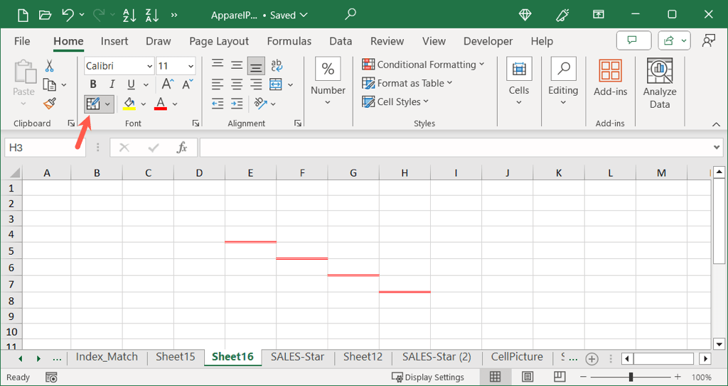 cách thêm và tùy chỉnh viền-trong-microsoft-excel-5-nén - Help Desk Geek Cách thêm và tùy chỉnh đường viền trong Microsoft Excel hình 6