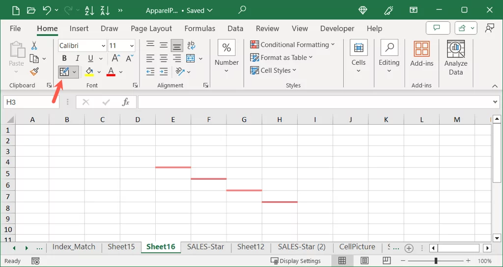 cách thêm và tùy chỉnh viền-trong-microsoft-excel-5-nén - Help Desk Geek Cách thêm và tùy chỉnh đường viền trong Microsoft Excel hình 6