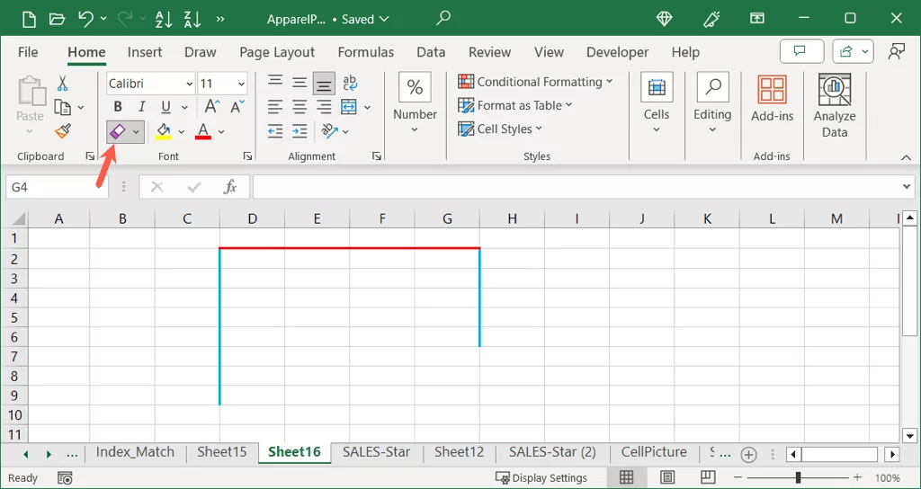 cách thêm và tùy chỉnh viền-trong-microsoft-excel-12-nén - Help Desk Geek Cách thêm và tùy chỉnh đường viền trong Microsoft Excel hình 13