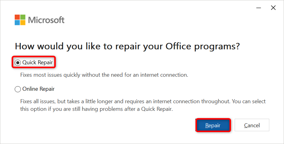 excel-file-wont-open-9-fixes-to-try-9-nén - Help Desk Geek ảnh chụp màn hình cho phép sửa chữa nhanh trên một tập tin