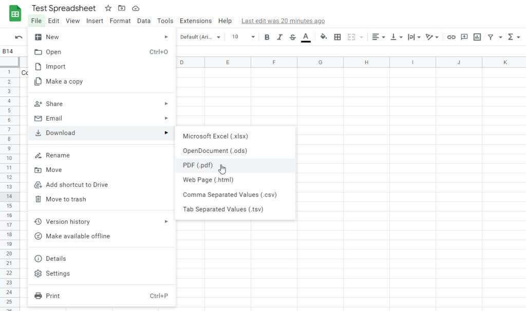 cách chuyển đổi-google-sheets-to-pdf-2-nén - Bộ phận trợ giúp Geek Cách chuyển đổi Google Sheets sang PDF hình ảnh 3