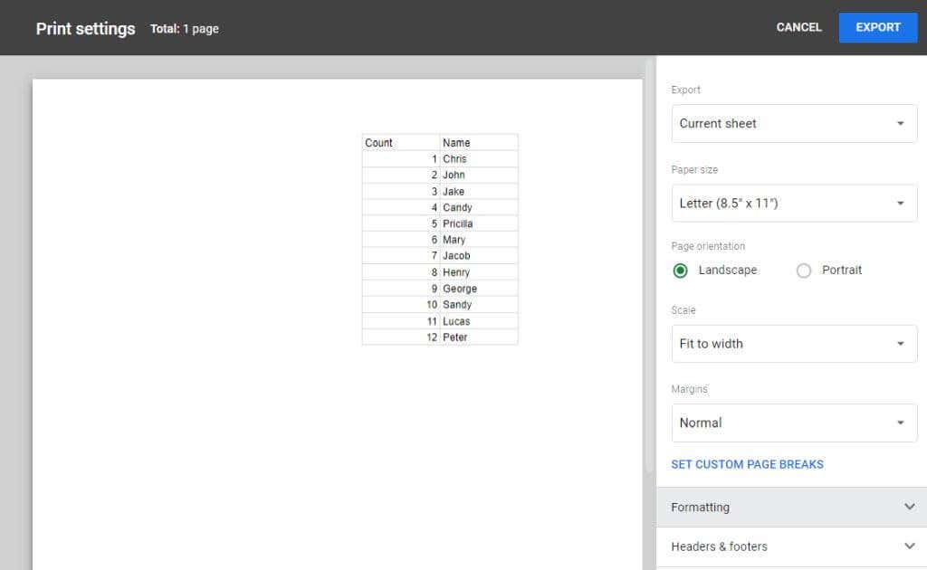 cách chuyển đổi-google-sheets-to-pdf-3-nén - Bộ phận trợ giúp Geek Cách chuyển đổi Google Sheets sang PDF hình ảnh 4
