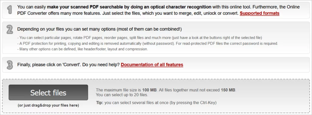 cách tạo-pdf-searchable-6-nén - Mẹo kỹ thuật trực tuyến Hình ảnh trực tuyến2PDF