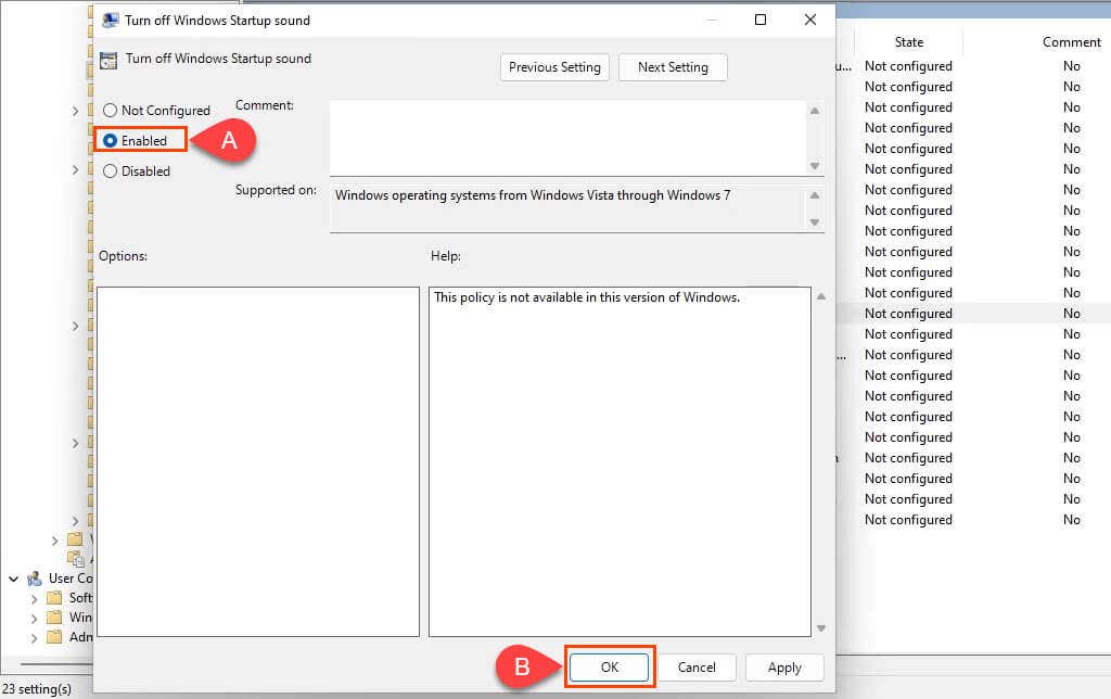 9-disable-windows-11-startup-sound-gpo-4 - Help Desk Geek Cách thay đổi hoặc tắt âm thanh khởi động Windows 11 image 9