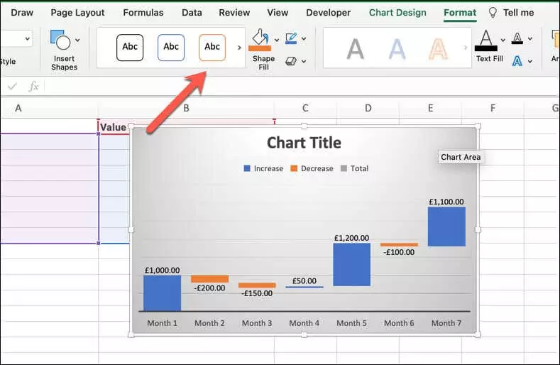 cách tạo biểu đồ thác nước trong microsoft-excel-4 nén - Help Desk Geek Cách tạo biểu đồ thác nước trong Microsoft Excel hình 3