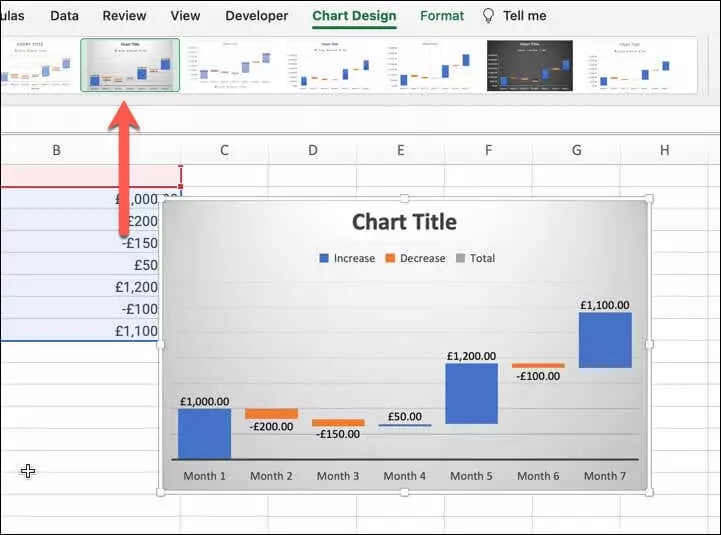cách tạo biểu đồ thác nước trong microsoft-excel-3 nén - Help Desk Geek Cách tạo biểu đồ thác nước trong Microsoft Excel hình 2