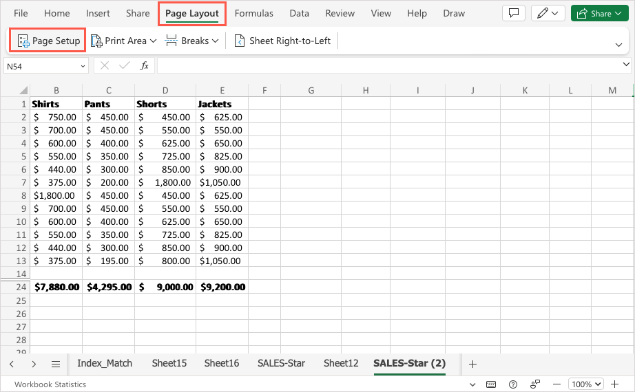cách in-excel-worksheets-with-gridlines-7-nén - Help Desk Geek Thiết lập trang trên trang Layout tab trong Excel trên web