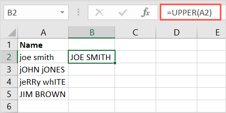 cách thay đổi văn bản-case-in-excel-2-nén - Help Desk Geek Cách Đổi Chữ Hoa Trong Excel Hình 3