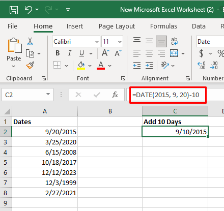 cách thêm ngày-tháng-năm-vào-ngày-trong-microsoft-excel-6-nén - Help Desk Geek Cách cộng trừ ngày tháng trong Excel hình 6