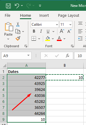 cách thêm ngày-tháng-năm-vào-ngày-trong-microsoft-excel-12-nén - Help Desk Geek Cách cộng trừ ngày tháng trong Excel hình 12