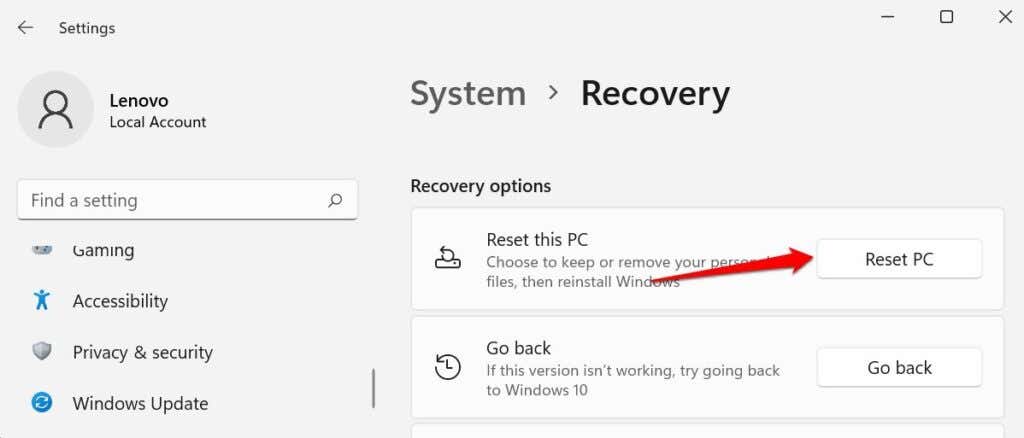 image-58 - Help Desk Geek Cách khôi phục cài đặt gốc Windows 11 hình 5