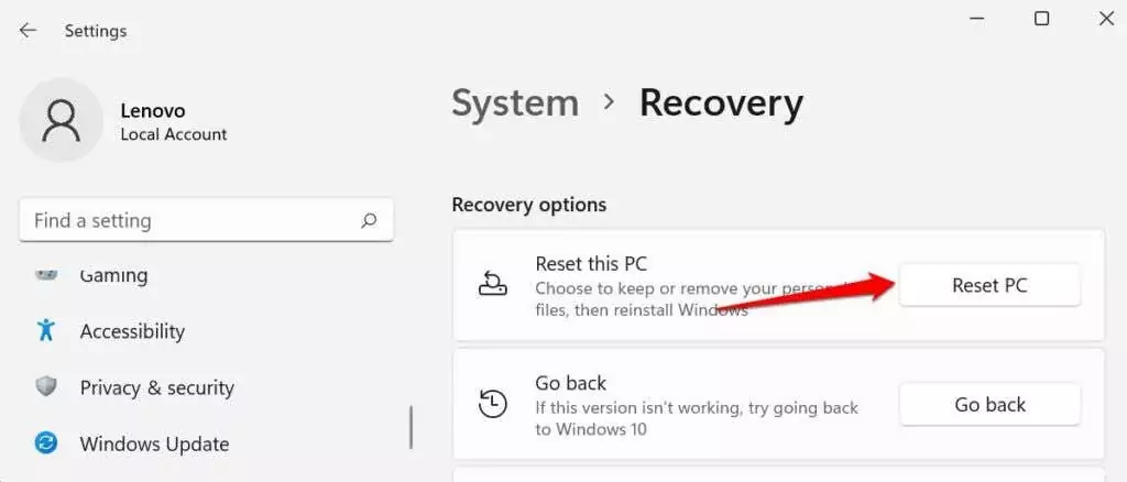 image-58 - Help Desk Geek Cách khôi phục cài đặt gốc Windows 11 hình 5