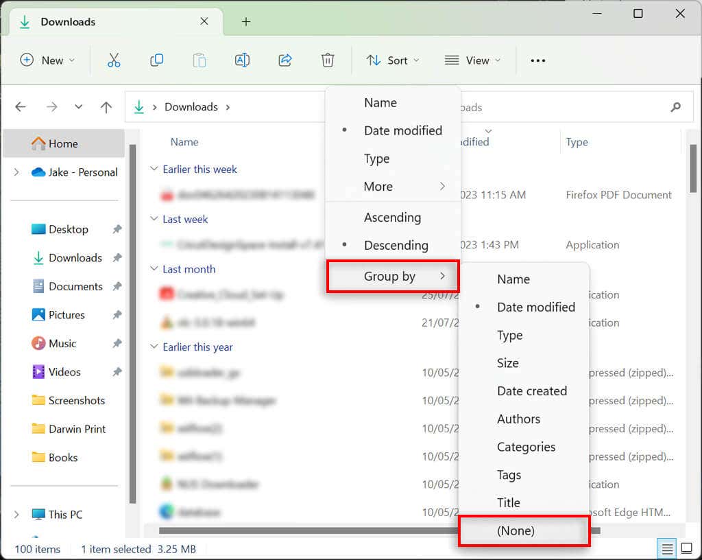 cách bật hoặc tắt nhóm trong windows-file-explorer-3-nén - Help Desk Geek Cách bật hoặc tắt Off Nhóm trong Windows File Explorer hình ảnh 3