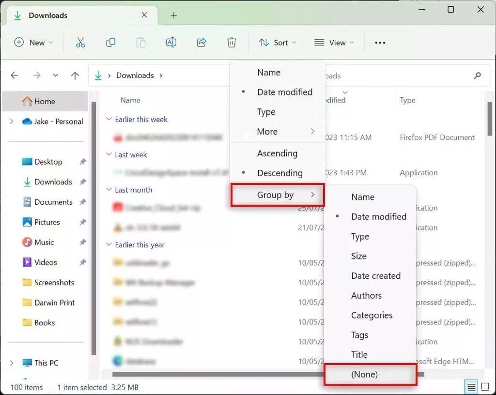 cách bật hoặc tắt nhóm trong windows-file-explorer-3-nén - Help Desk Geek Cách bật hoặc tắt Off Nhóm trong Windows File Explorer hình ảnh 3