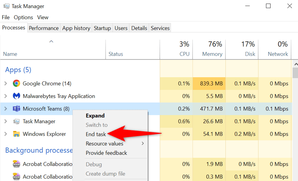 cách khắc phục khi cài đặt bị lỗi cho microsoft-teams-5-nén - Bộ phận trợ giúp Geek Cài đặt nhóm Microsoft không thành công? Đây là cách khắc phục hình ảnh 5