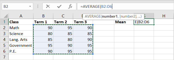 cách tìm và tính ý nghĩa trong microsoft-excel-8-nén - Help Desk Geek Cách tìm và tính giá trị trung bình trong Microsoft Excel hình 9