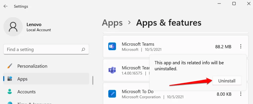 image-288 - Help Desk Geek Cách gỡ cài đặt ứng dụng trên Windows 11 hình 13