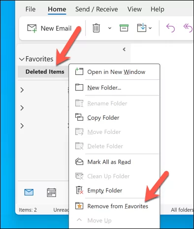 cách xóa-yêu thích-thư mục-trong-microsoft-outlook-7-nén - Help Desk Geek Cách xóa thư mục yêu thích trong Microsoft Outlook hình 7