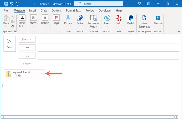 cách nén-đính kèm thư mục vào email-5 - Mẹo công nghệ trực tuyến Đính kèm thư mục vào email trên Windows image 5