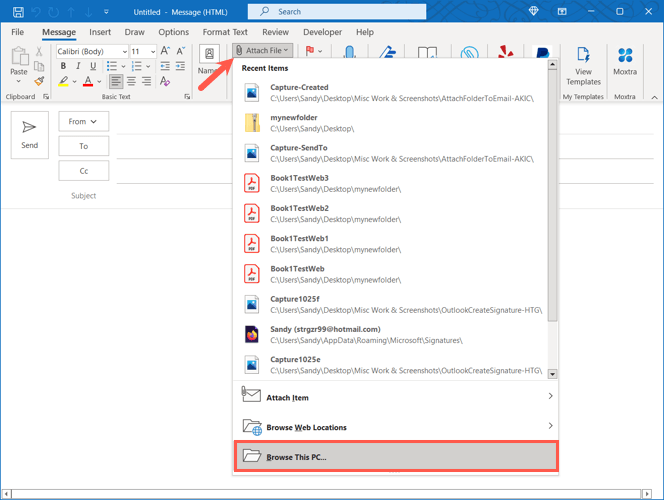 cách đính kèm thư mục vào email-4 được nén - Mẹo kỹ thuật trực tuyến Đính kèm thư mục vào email trên Windows image 4