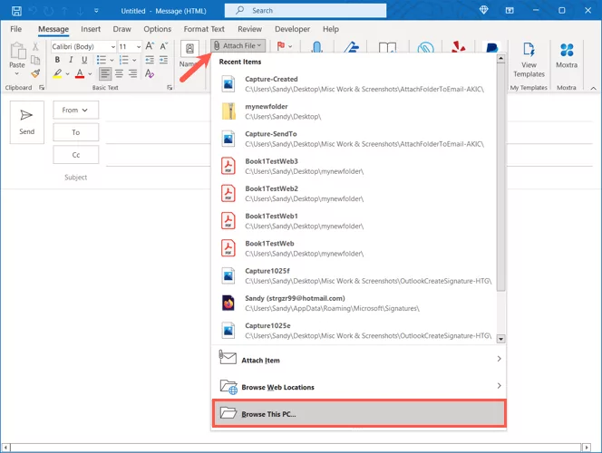 cách đính kèm thư mục vào email-4 được nén - Mẹo kỹ thuật trực tuyến Đính kèm thư mục vào email trên Windows image 4