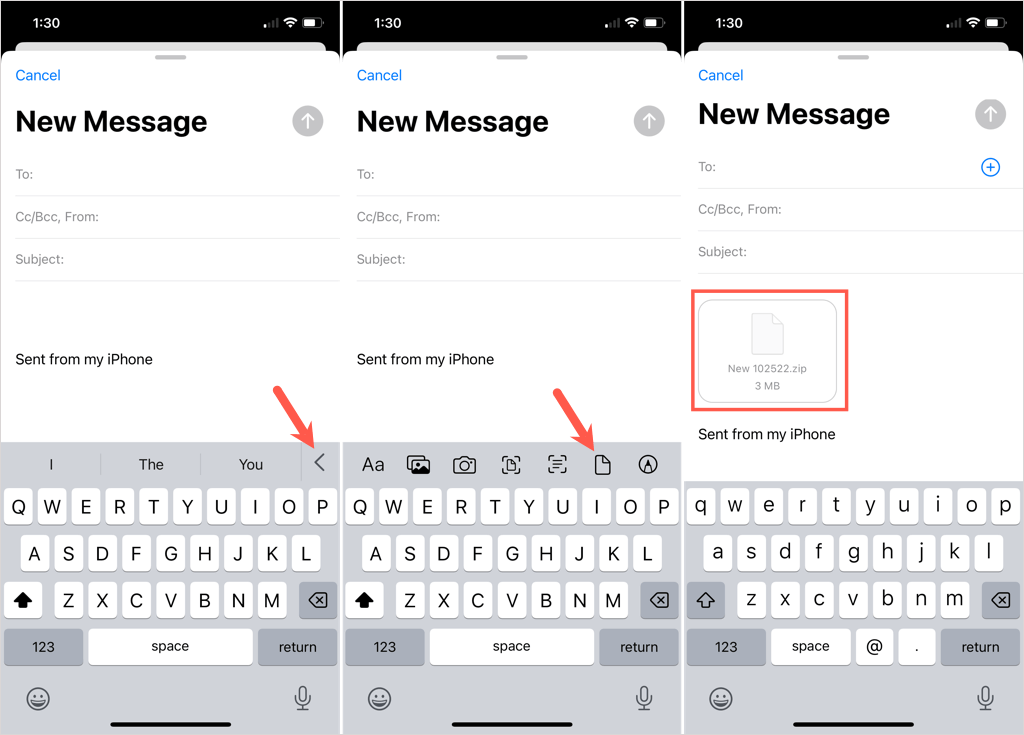 cách đính kèm thư mục vào email được nén 14 - Mẹo kỹ thuật trực tuyến Đính kèm thư mục vào email trên iPhone hoặc iPad image 2