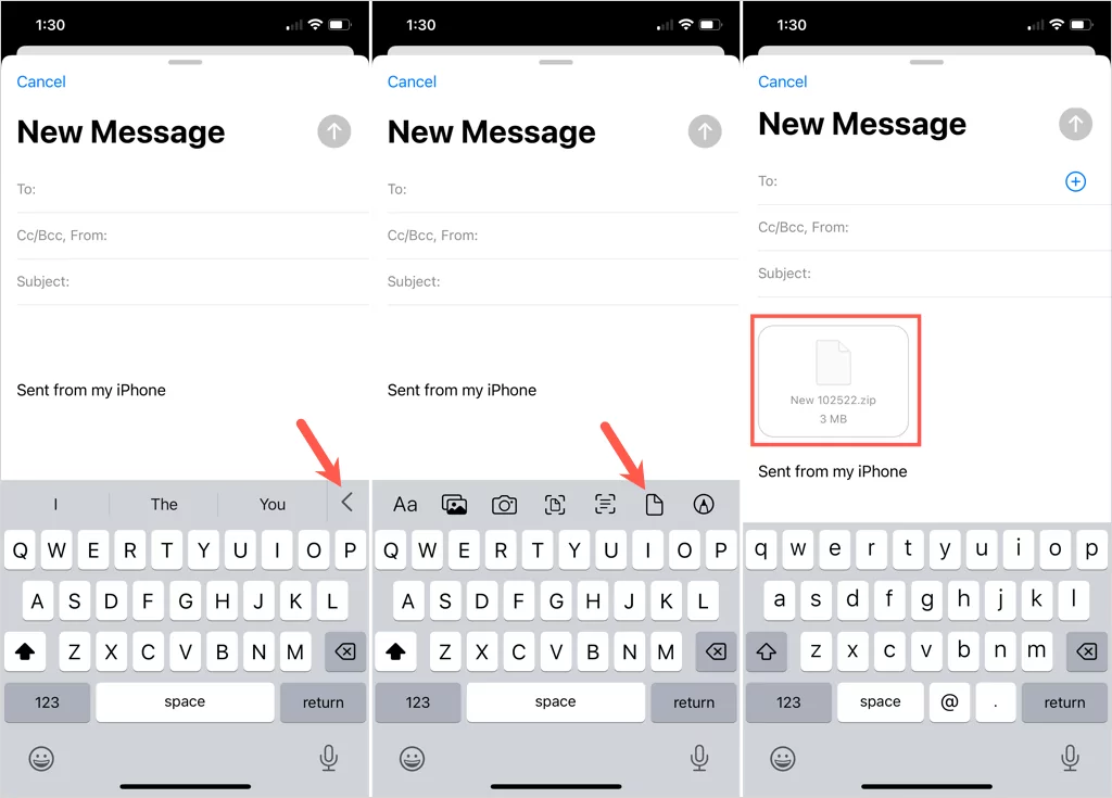 cách đính kèm thư mục vào email được nén 14 - Mẹo kỹ thuật trực tuyến Đính kèm thư mục vào email trên iPhone hoặc iPad image 2