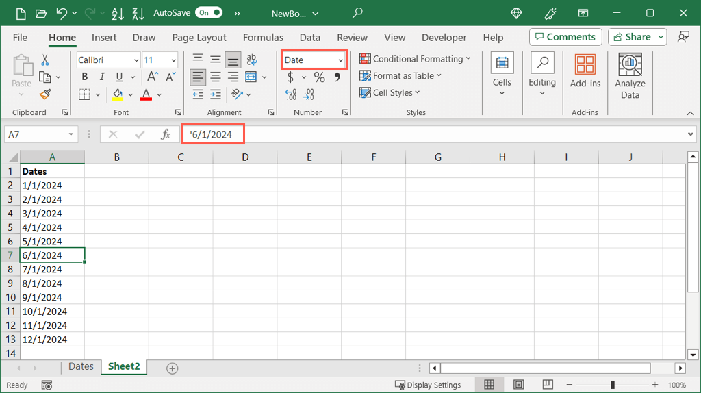cách chuyển đổi ngày thành số trong microsoft-excel-2 được nén - Help Desk Geek Cách chuyển ngày thành số trong Microsoft Excel hình 2