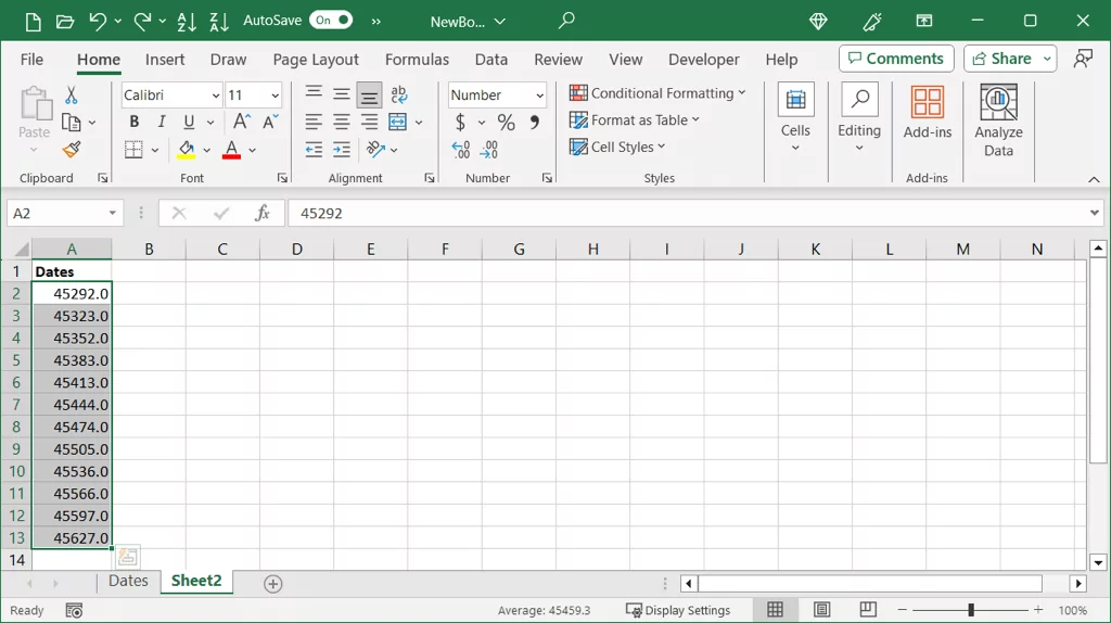 cách chuyển đổi ngày thành số trong microsoft-excel-13 được nén - Help Desk Geek Cách chuyển ngày tháng thành số trong Microsoft Excel hình 13