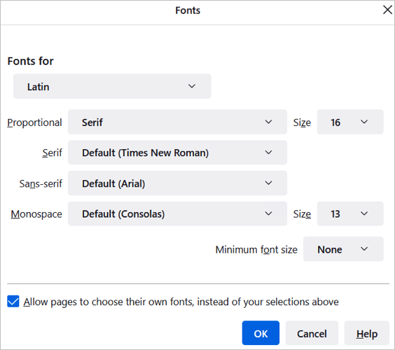 5 cách tùy chỉnh-mozilla-firefox-13-nén - Mẹo kỹ thuật trực tuyến Thay đổi Font chữ và Màu sắc hình ảnh 4
