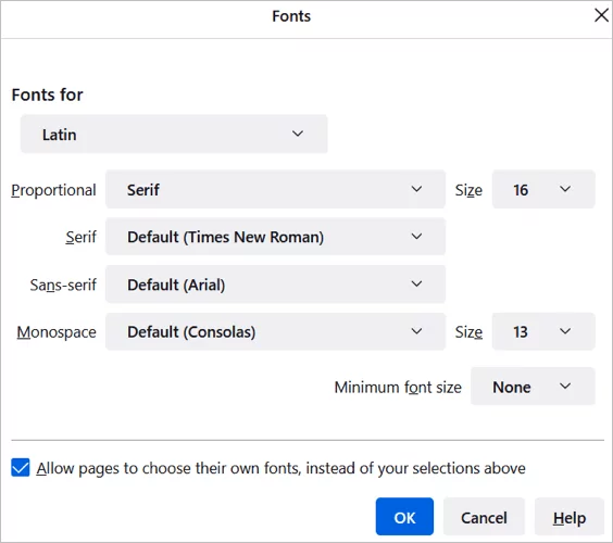 5 cách tùy chỉnh-mozilla-firefox-13-nén - Mẹo kỹ thuật trực tuyến Thay đổi Font chữ và Màu sắc hình ảnh 4