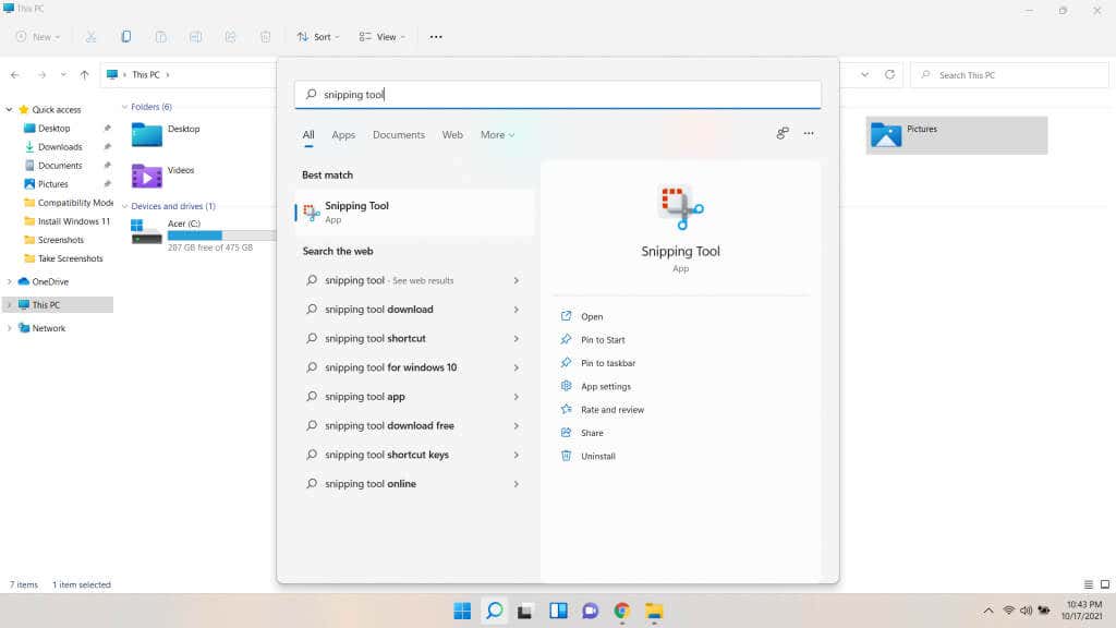 5-Windows-Search - Bộ phận trợ giúp Geek Cách sử dụng Windows 11 Snipping Tool ảnh 6