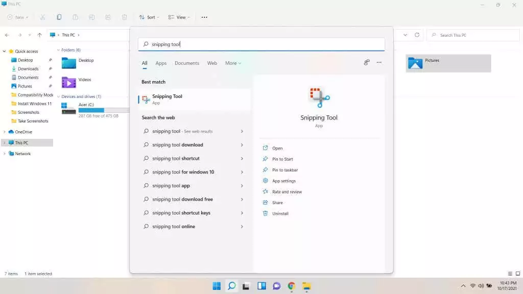 5-Windows-Search - Bộ phận trợ giúp Geek Cách sử dụng Windows 11 Snipping Tool ảnh 6