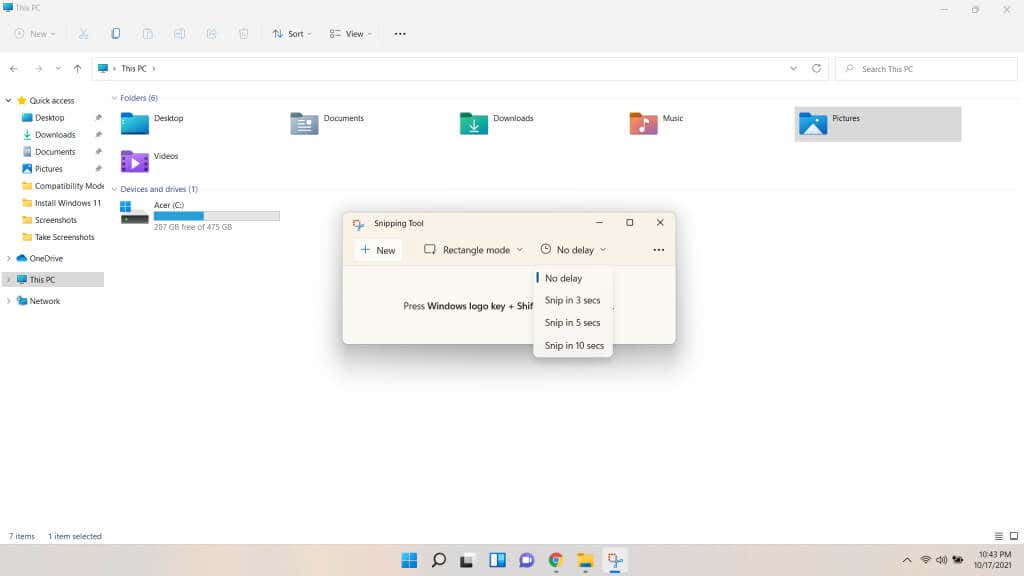 8-Độ trễ - Help Desk Geek Cách sử dụng Windows 11 Snipping Tool image 9