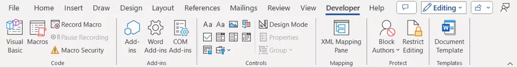 cách thêm và hiển thị tab-in-microsoft-word-8-nén của nhà phát triển - Help Desk Geek Cách thêm và hiển thị tab nhà phát triển trong Microsoft Word hình 8