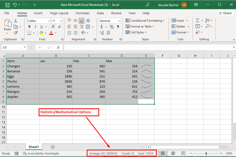 cách sử dụng và tùy chỉnh thanh trạng thái trong Microsoft-Excel-7-nén - Help Desk Geek Cách sử dụng và tùy chỉnh thanh trạng thái trong Microsoft Excel hình 7