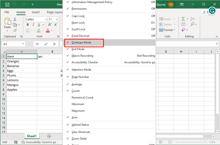 cách sử dụng và tùy chỉnh thanh trạng thái trong Microsoft-Excel-12-nén - Help Desk Geek Cách sử dụng và tùy chỉnh thanh trạng thái trong Microsoft Excel hình 12