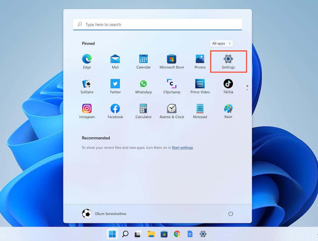 02-Windows-11-Start-Menu - Bộ phận trợ giúp Geek Cách xem nhanh màn hình nền của bạn trên Windows 11 hình 3