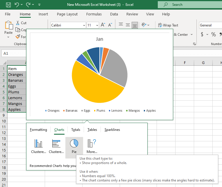 cách sử dụng công cụ phân tích nhanh trong Microsoft-Excel-12 được nén - Help Desk Geek Cách sử dụng Quick Analysis Tool trong Microsoft Excel hình 12