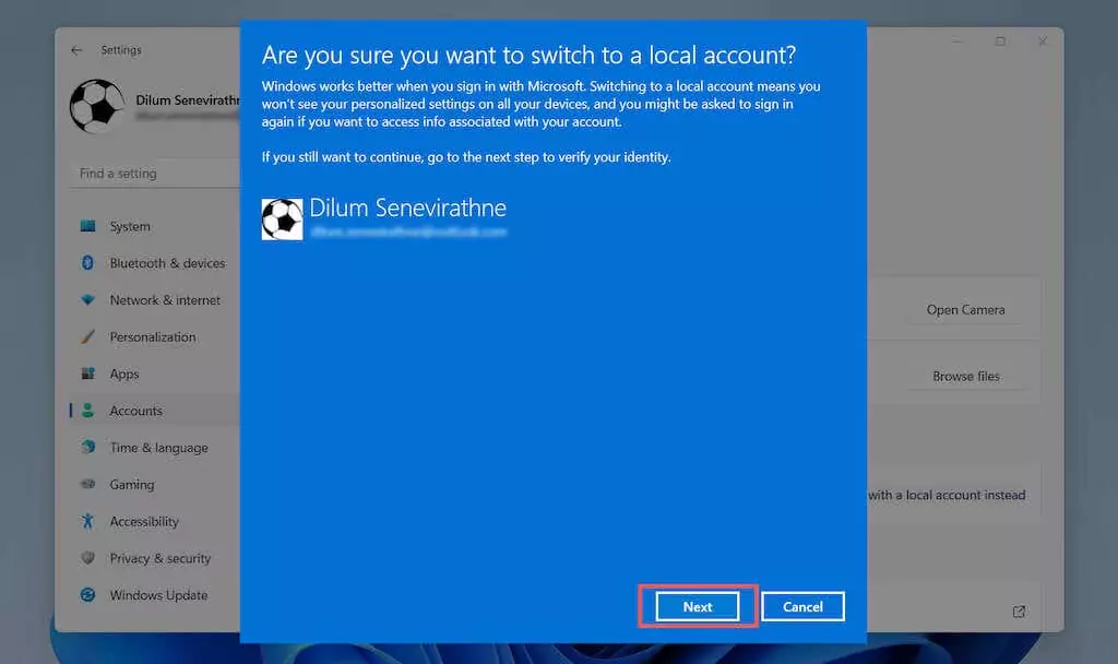 04-Switch-Accounts - Help Desk Geek Cách xóa tài khoản Microsoft khỏi Windows 11 hình 5