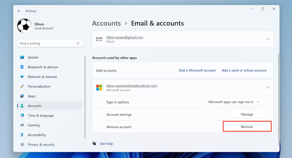image-206 - Help Desk Geek Cách xóa tài khoản Microsoft khỏi Windows 11 hình 11
