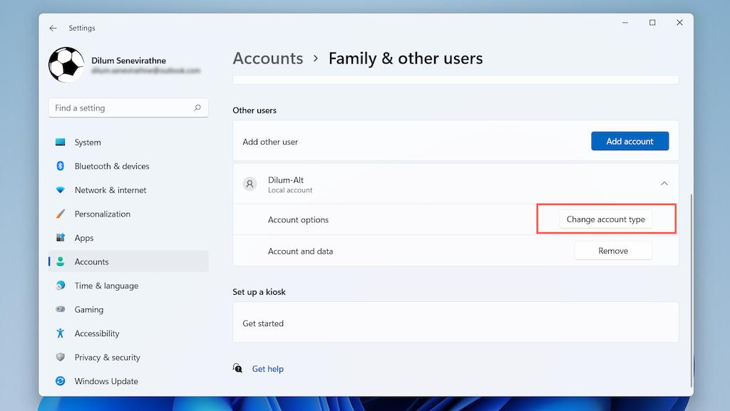 image-212 - Bộ phận trợ giúp Geek Cách xóa tài khoản Microsoft khỏi Windows 11 hình 17